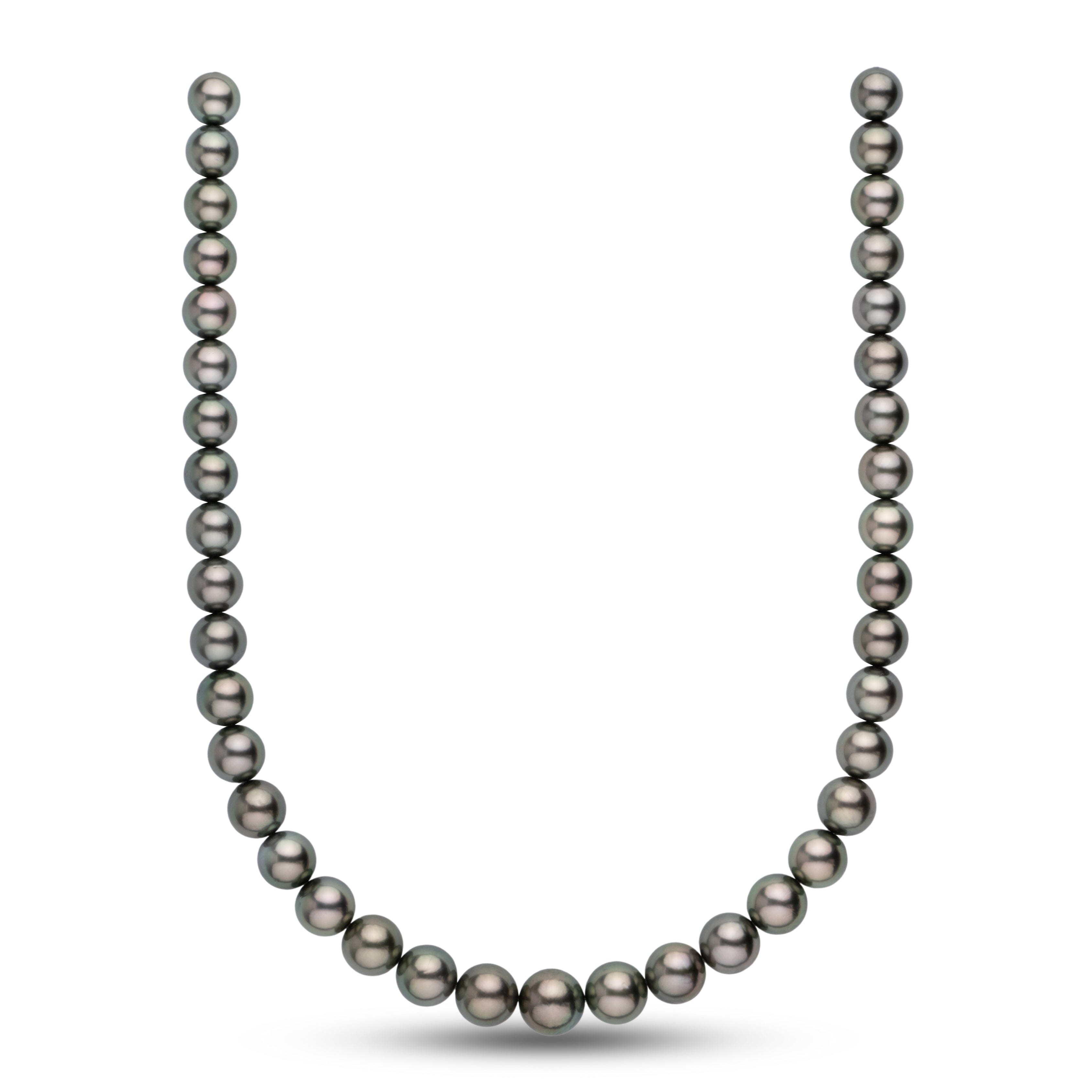 10.0-10.5 mm AA+ Tahitian Round Pearl Necklace