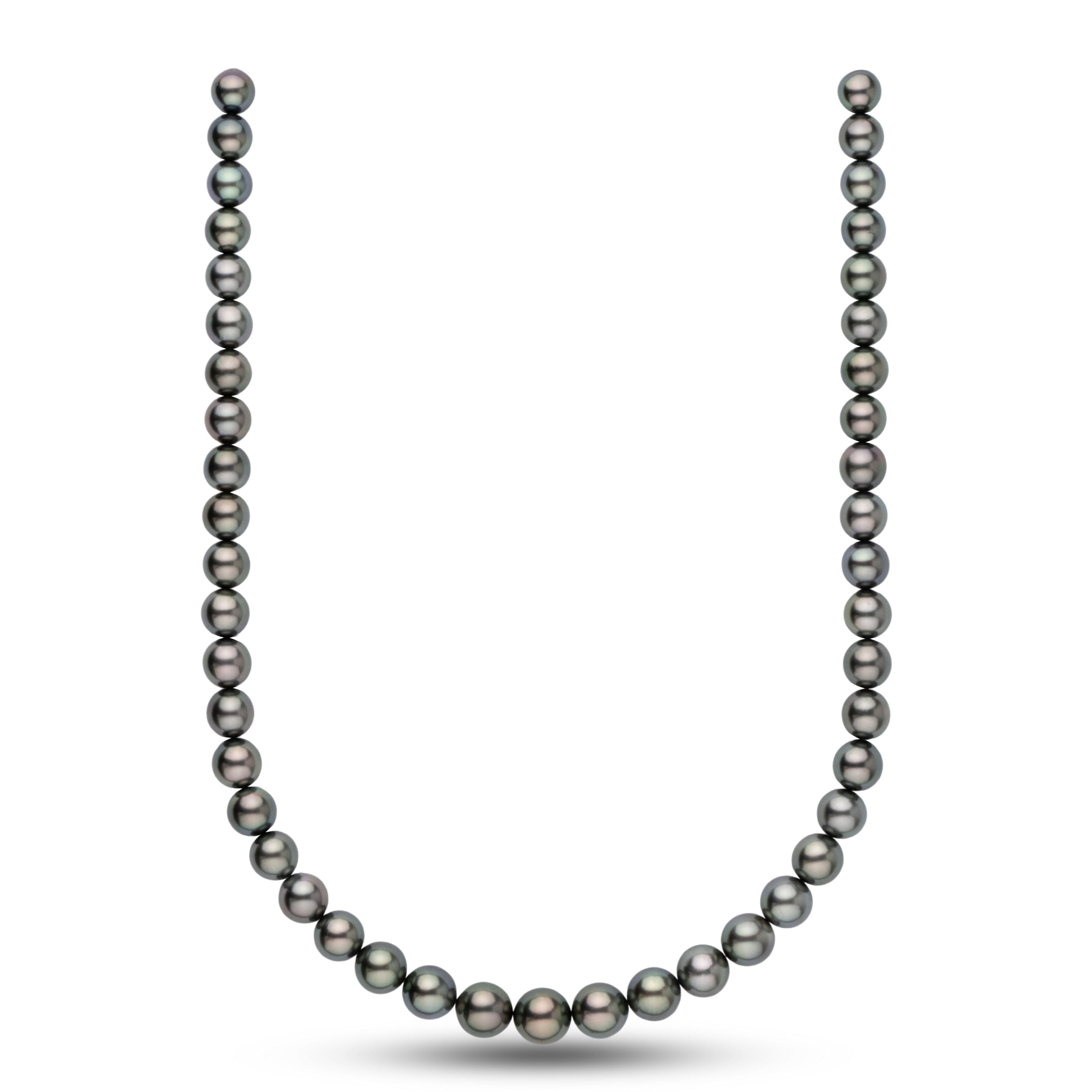 8.2-10.6 mm AA+/AAA Tahitian Round Pearl Necklace