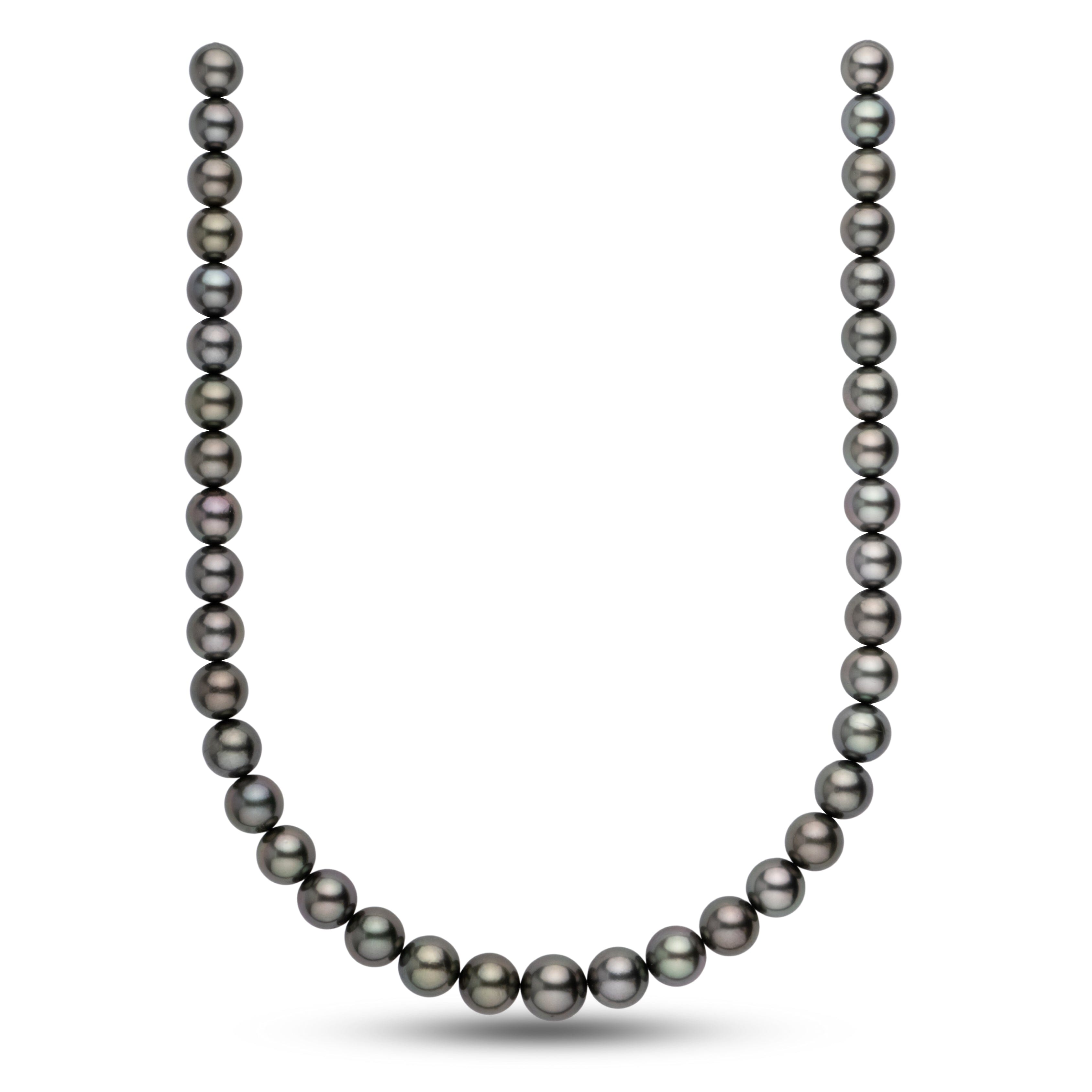 10.0-12.4 mm AA+/AAA Tahitian Round Pearl Necklace