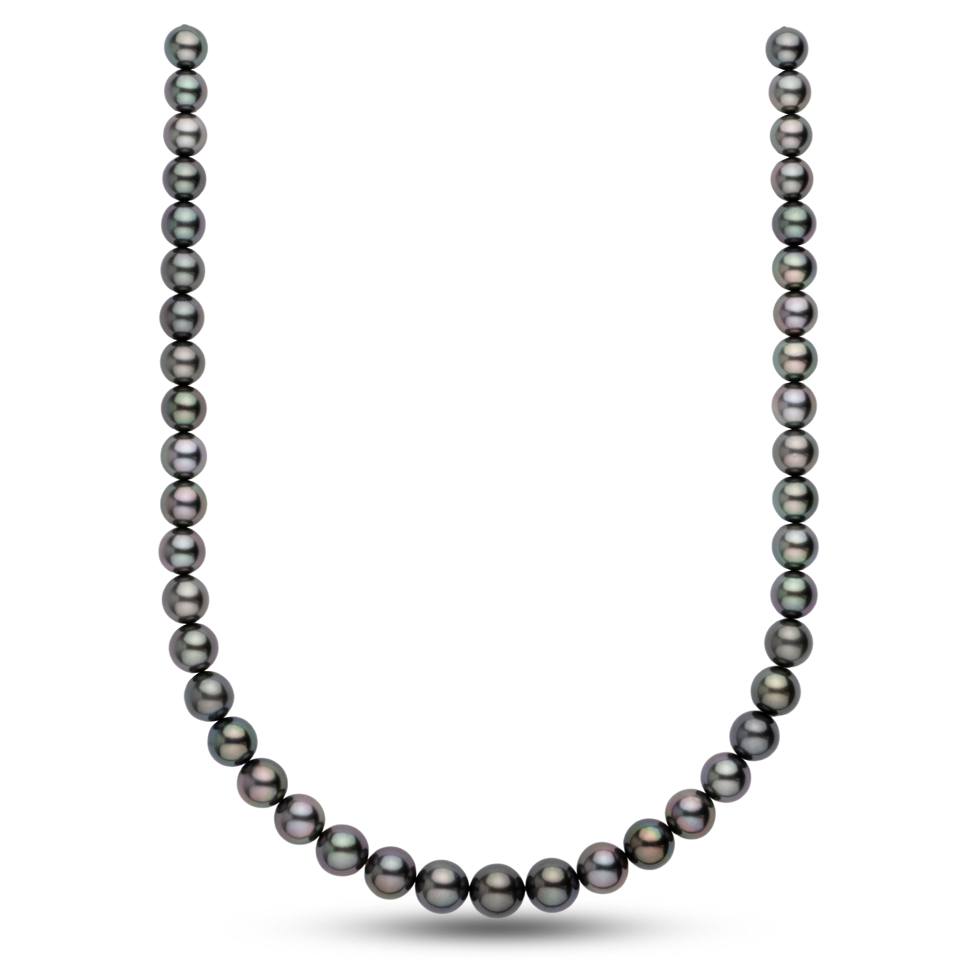 8.5-10.8 mm AAA Tahitian Round Pearl Necklace