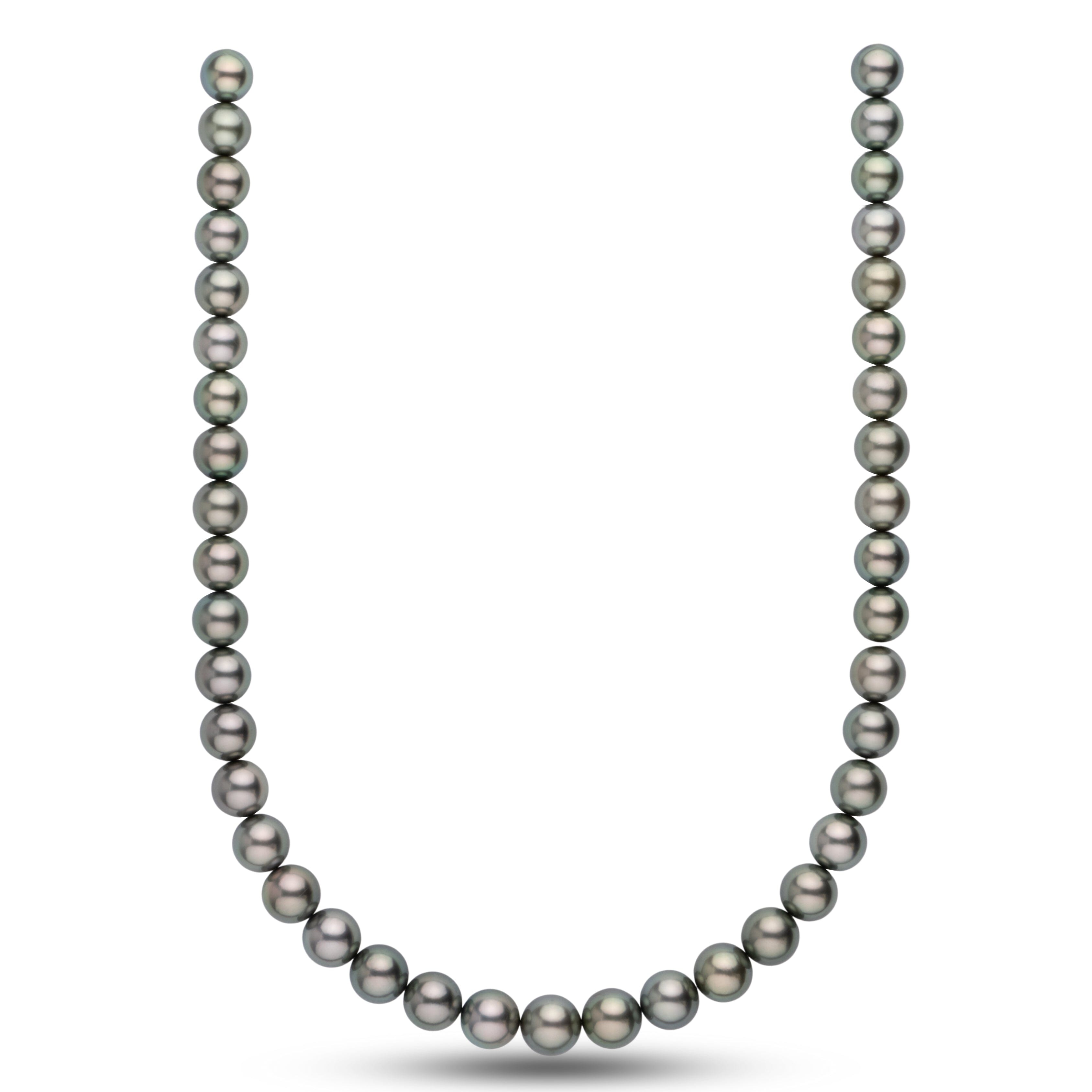 10.0-11.4 mm AAA Tahitian Round Pearl Necklace