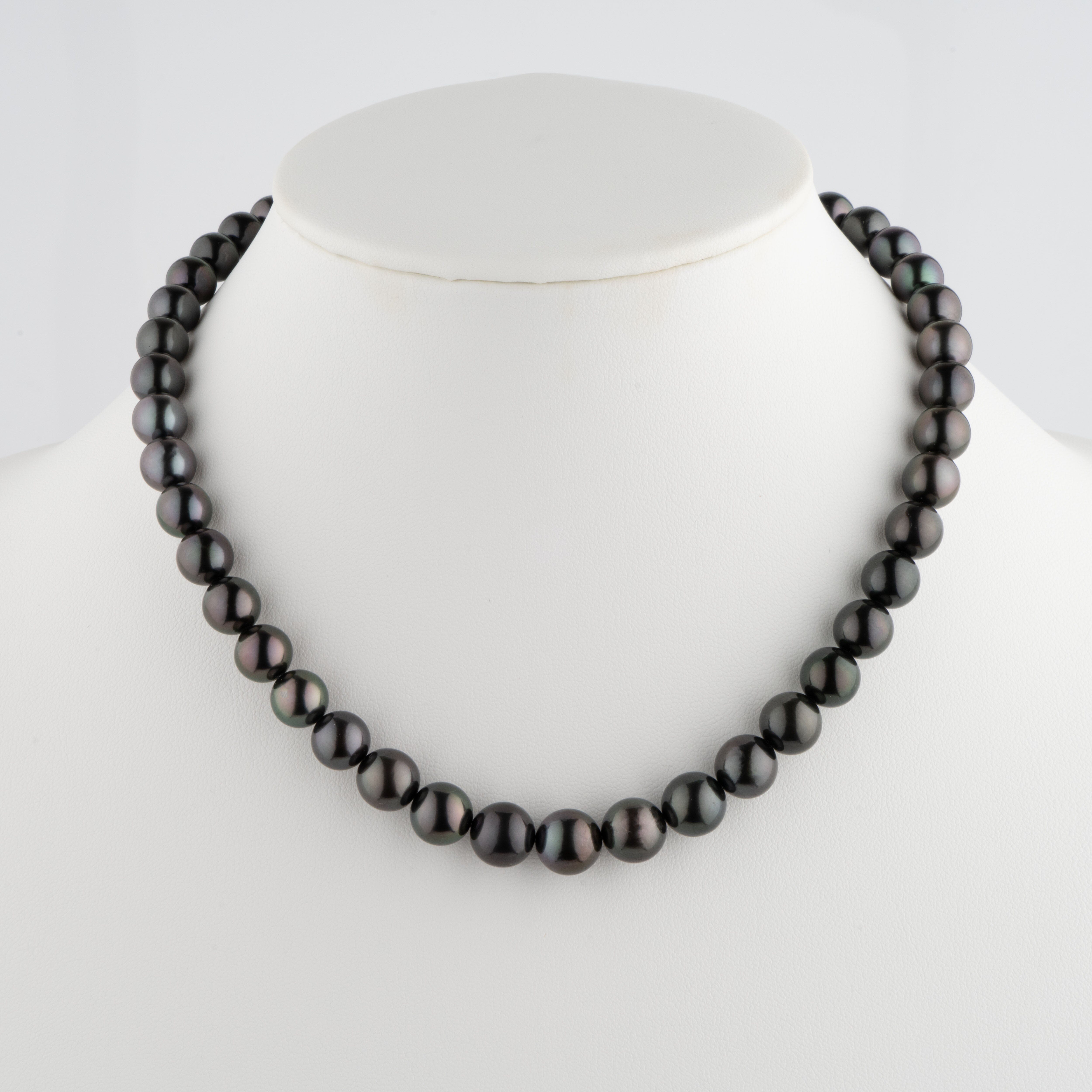 8.1-10.6 mm AA+/AAA Tahitian Round Pearl Necklace