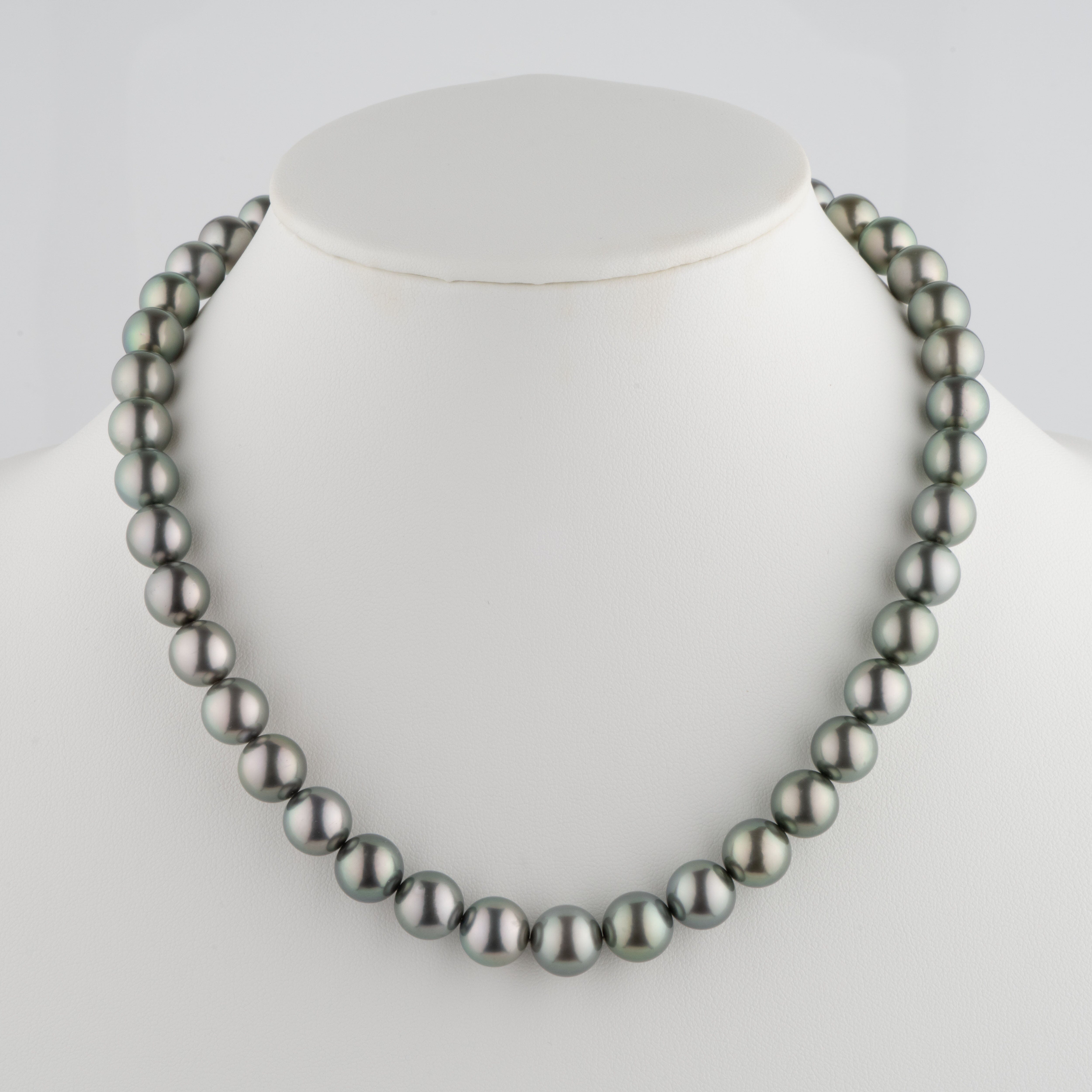 10.0-11.4 mm AAA Tahitian Round Pearl Necklace