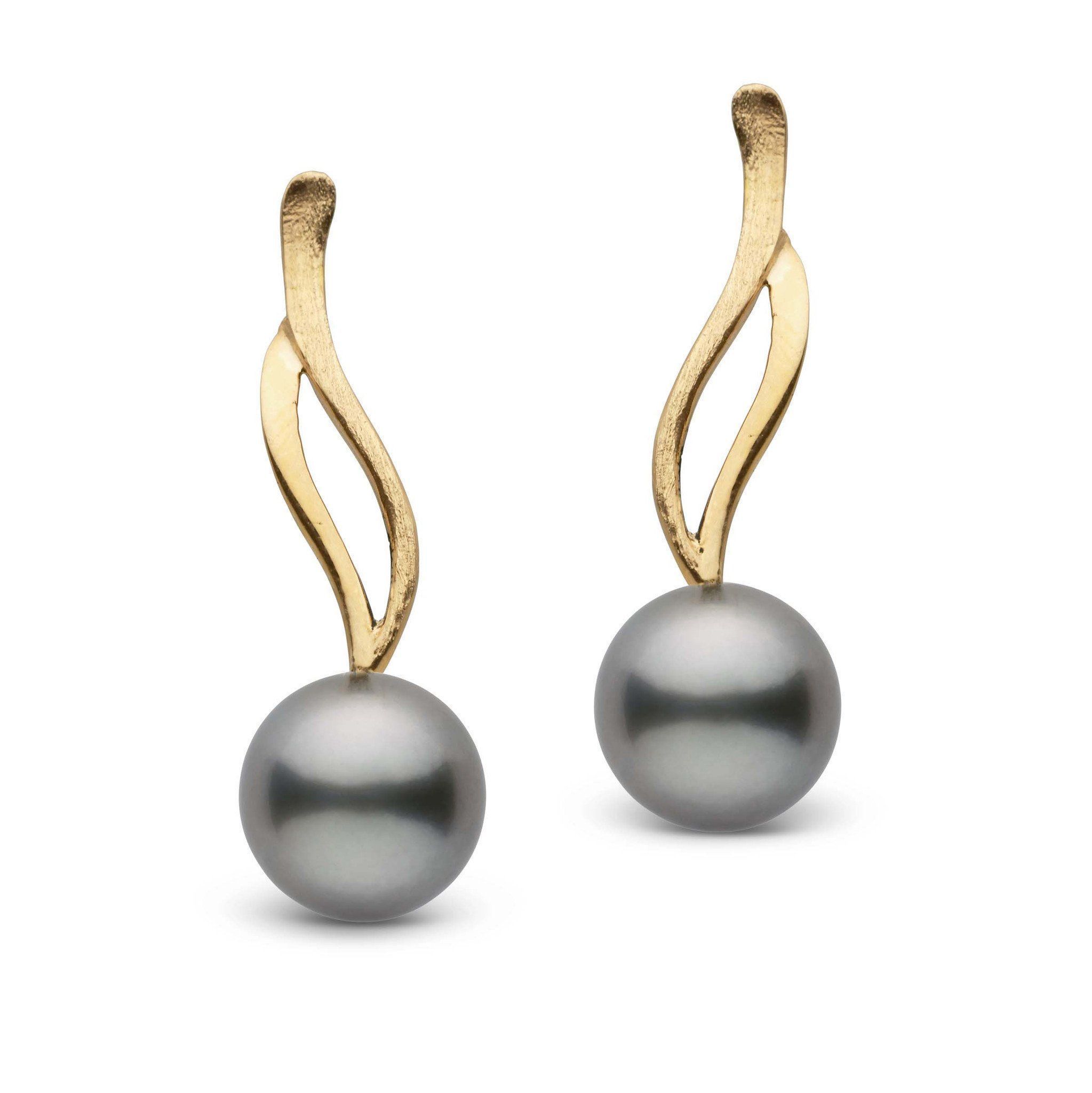 Wisp Collection 8.0-9.0 mm Tahitian Pearl Earrings